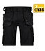 DASSY Trix NEXT D-Flex Korte Werkbroek Stretch Zwart