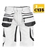 DASSY Trix D-Flex Schilders Korte Werkbroek met Stretch Wit/Grijs