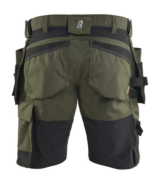 Blaklader 1752 Korte Werkbroek Stretch Donkergroen/Zwart