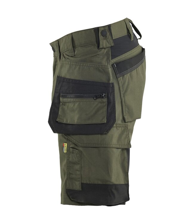 Blaklader 1752 Korte Werkbroek Stretch Donkergroen/Zwart