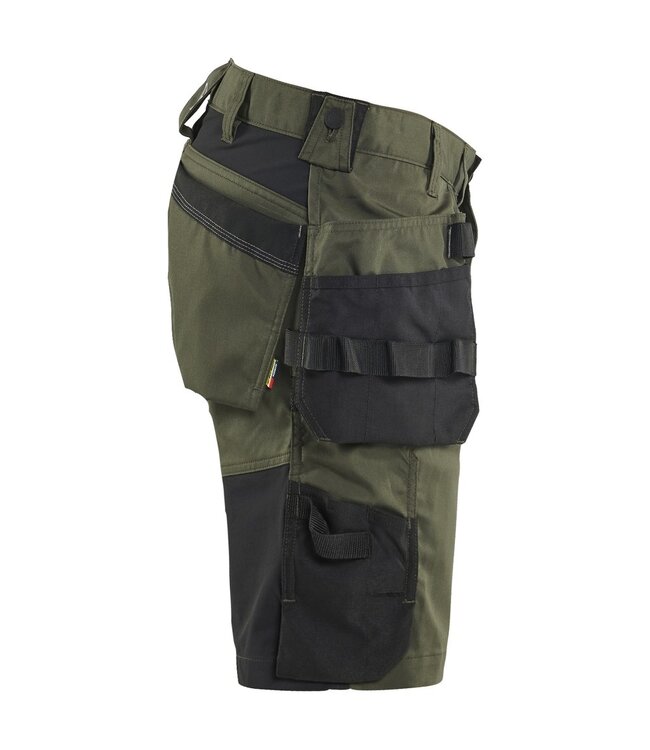 Blaklader 1752 Korte Werkbroek Stretch Donkergroen/Zwart