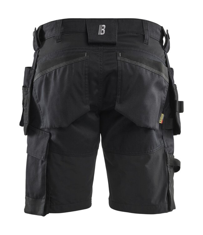 Blaklader 1752 Korte Werkbroek Stretch Zwart