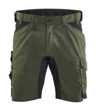 Blaklader Blaklader 1753 Korte Werkbroek Stretch Donkergroen/Zwart