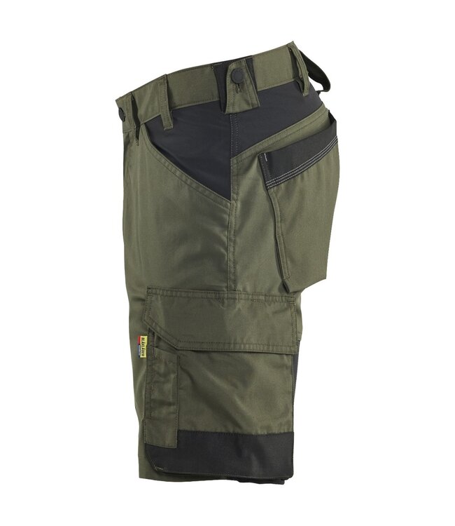 Blaklader 1753 Korte Werkbroek Stretch Donkergroen/Zwart
