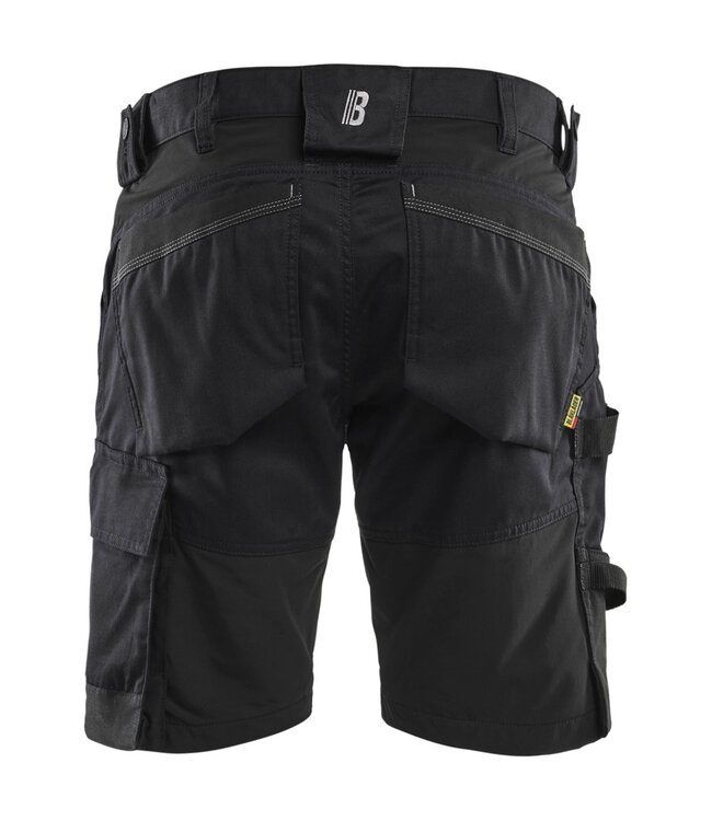 Blaklader 1753 Korte Werkbroek Stretch Zwart