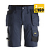 Snickers 6141 Korte Werkbroek Stretch AllroundWork Donkerblauw/Zwart