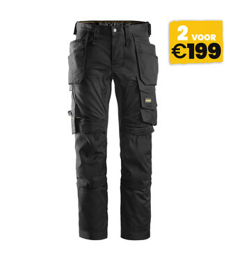 Snickers Workwear Snickers 6241 Stretch Werkbroek AllroundWork Zwart