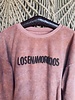 Los Enamorados Pink Flowers Embroidered Sweater