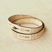 BRIOCHE WRIST RULER - NATURAL