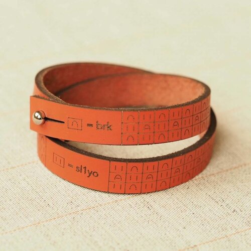 I Love Handles BRIOCHE WRIST RULER - ORANGE