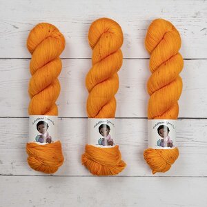 LOLABEAN YARN CO NAVY BEAN - TANGERINE