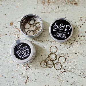 Stephen & Penelope ROUND SM BRONZE STITCH MARKERS 20 PCS