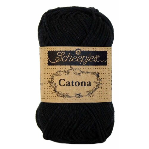 Scheepjes CATONA - JET BLACK 110
