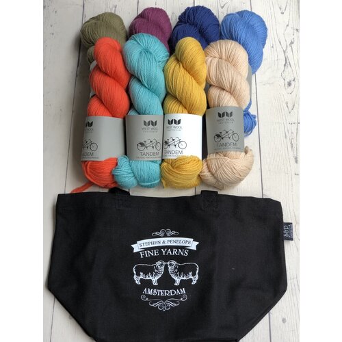 Westknits WK PAINTING BRICKS SWEATER CONTRAST COLOUR - KIT 1