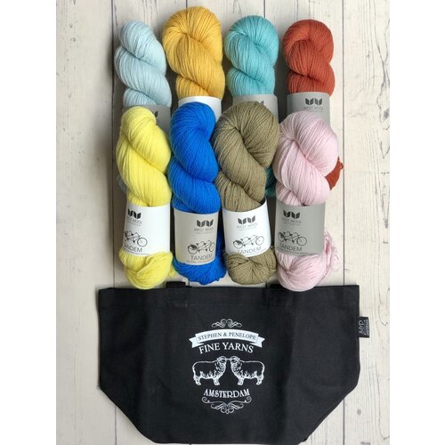 Westknits WK PAINTING BRICKS SWEATER CONTRAST COLOUR - KIT 4