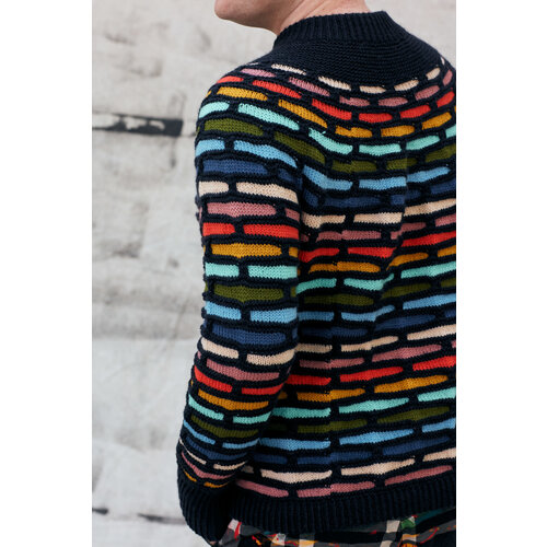 Westknits WK PAINTING BRICKS SWEATER CONTRAST COLOUR - KIT 4