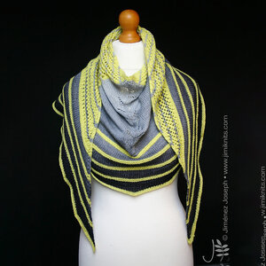 Stephen & Penelope REFRACTION SHAWL by JIMIKNITS