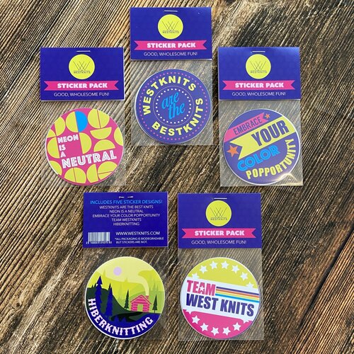 Stephen & Penelope WESTKNITS ARE THE BESTKNITS STICKER PACK Stephen & Penelope WESTKNITS ARE THE BESTKNITS STICKER PACK