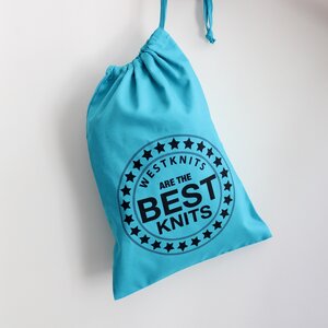 Westknits PROJECT BAG - WESTKNITS BESTKNITS TEAL Westknits PROJECT BAG - WESTKNITS BESTKNITS TEAL