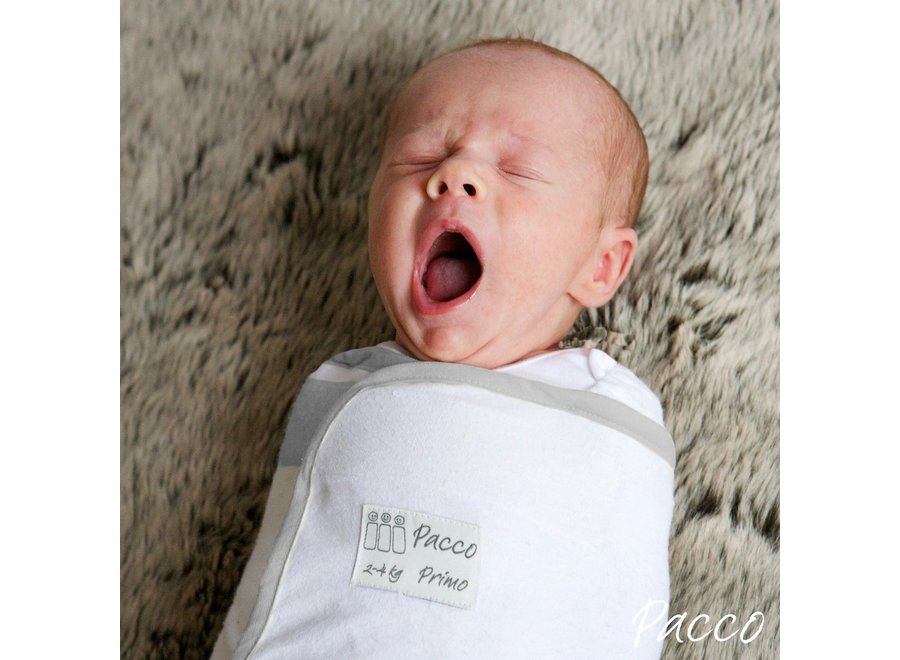 Pacco Primo inbakerdoek, wit (2-4 kg)