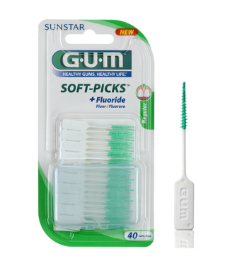 GUM GUM Soft-Picks Regular - 40 stuks