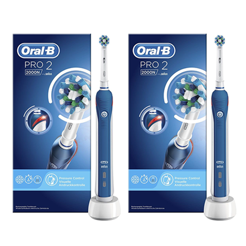 walvis diepgaand Verkleuren Oral-B PRO 2 2000 Duo-Pack | ❤ Oral-B DUO AANBIEDING € 79,75 ❤ -  TandenborstelOutlet™