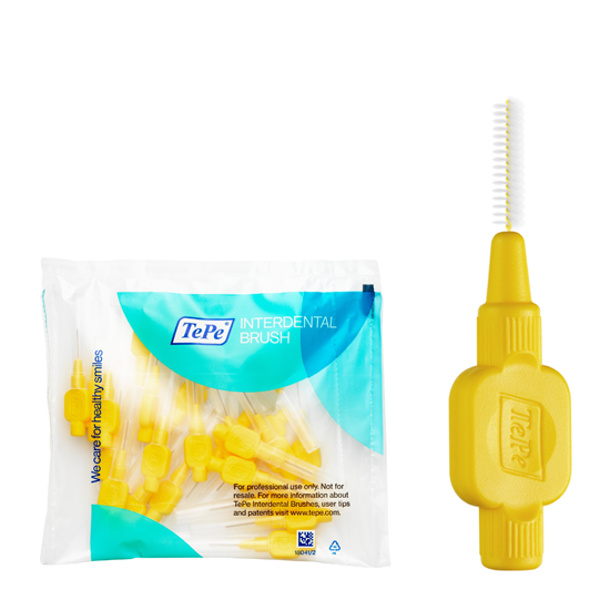 Tandenborsteloutlet TePe TePe Interdentale Ragers Original 0.7 mm geel - 25 stuks aanbieding