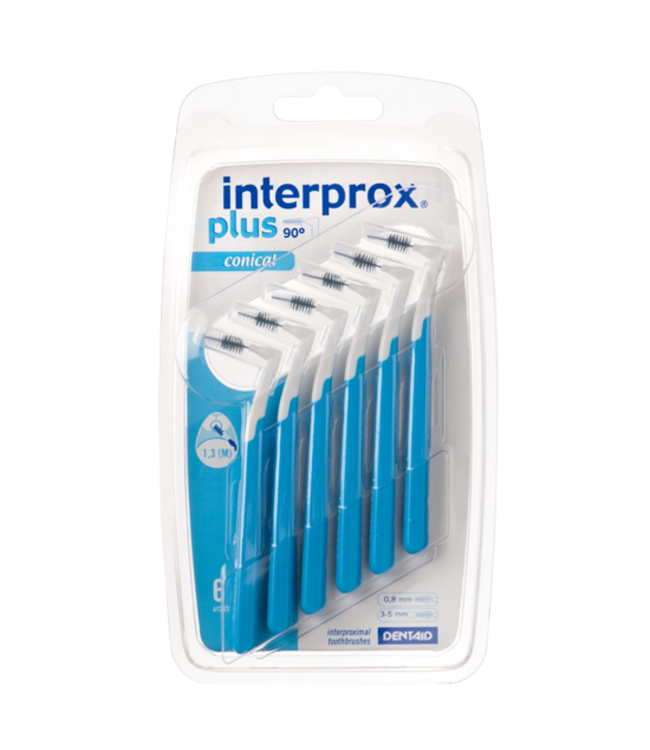 Brood Pence Verklaring Interprox Plus Conical 3-5mm blauw | 6 ragers | ACTIE € 3,35 -  TandenborstelOutlet™