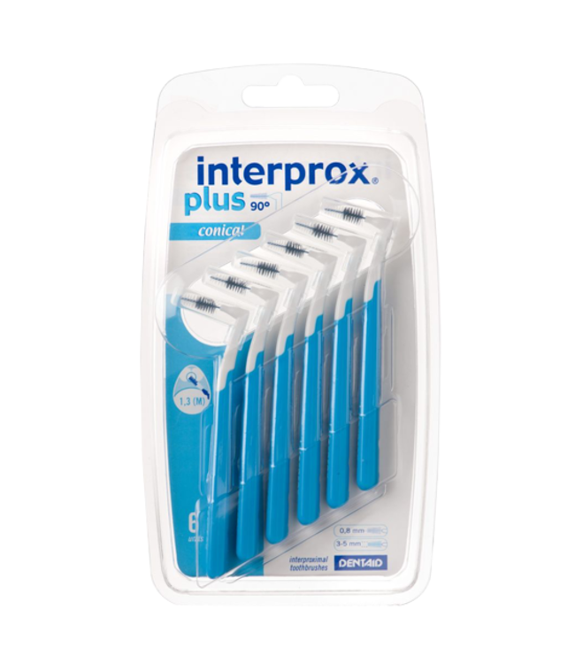 Interprox Plus Conical 3-5mm blauw - 6 ragers