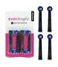 Everbright Everbright DailyClean opzetborstels zwart - 4 stuks