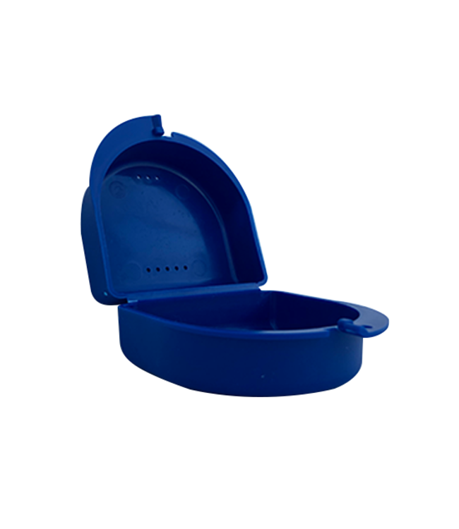 Gebitsbakje Blauw - Medium - voor Protheses, Beugels, Bitjes