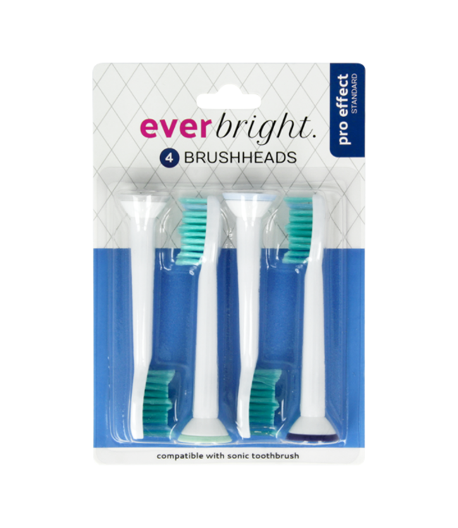 Everbright Pro Effect Standard Sonic opzetborstels - 4 stuks