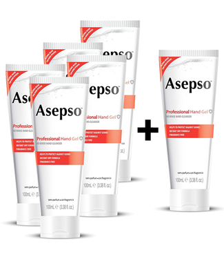 Asepso Desinfecterende Handgel 62% Alcohol - 5+1 GRATIS