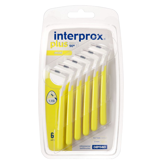 Interprox Plus Mini 3mm geel - 6 | ACTIE € 3,35 - TandenborstelOutlet™