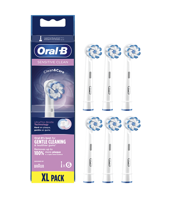 Oral-B Sensitive Clean opzetborstels - 6 stuks