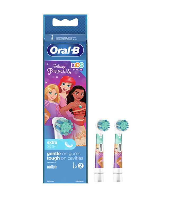 met tijd . krullen Oral-B Kids Princess Opzetborstels - 2 stuks | NU € 9,75 -  TandenborstelOutlet™