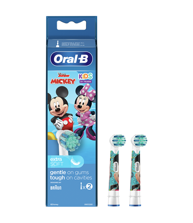 Oral-B Kids Mickey Opzetborstels - 2 stuks