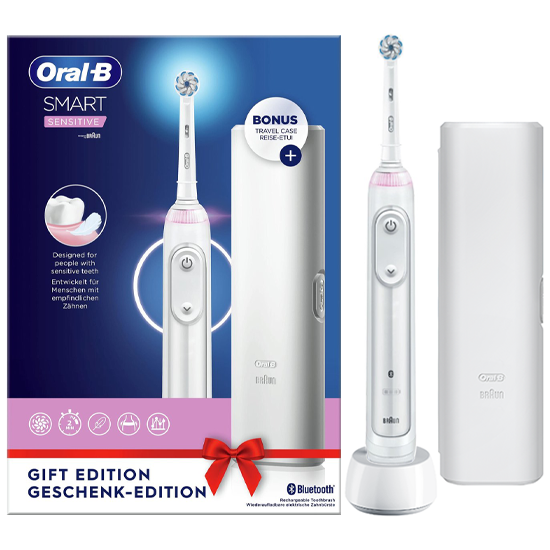 Oral-B Smart Sensitive White + Reisetui | Edition | € 64,75 - TandenborstelOutlet™