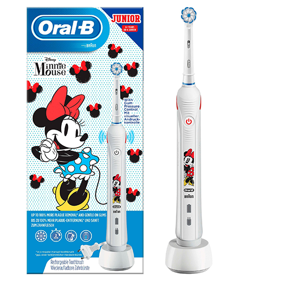 Automatisering Verandering Fietstaxi Oral-B JUNIOR 6+ Minnie Mouse elektrische tandenborstel | ACTIE €48,85 -  TandenborstelOutlet™