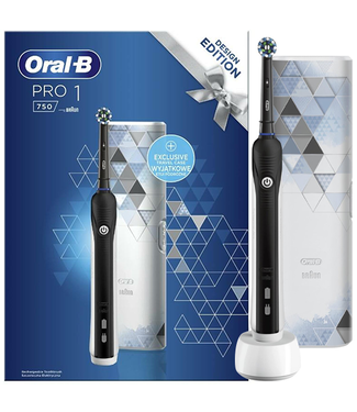 Oral-B Oral-B PRO 1 750 Black Design Edition + Reisetui