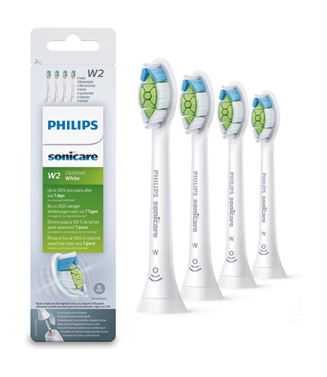 Philips Sonicare Optimal White opzetborstels HX6064/10 - 4 stuks