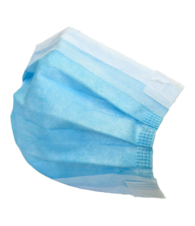 Mondmaskers 3-laags - blauw - 50 stuks