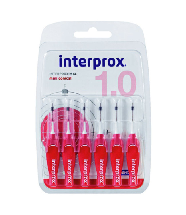 Interprox Premium Mini Conical 2-4mm rood - 6 stuks