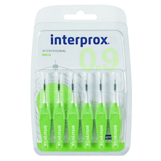 koolstof olifant Gek Interprox Premium Micro 2.4 mm groen | 6 ragers | ACTIE € 3,35 -  TandenborstelOutlet™