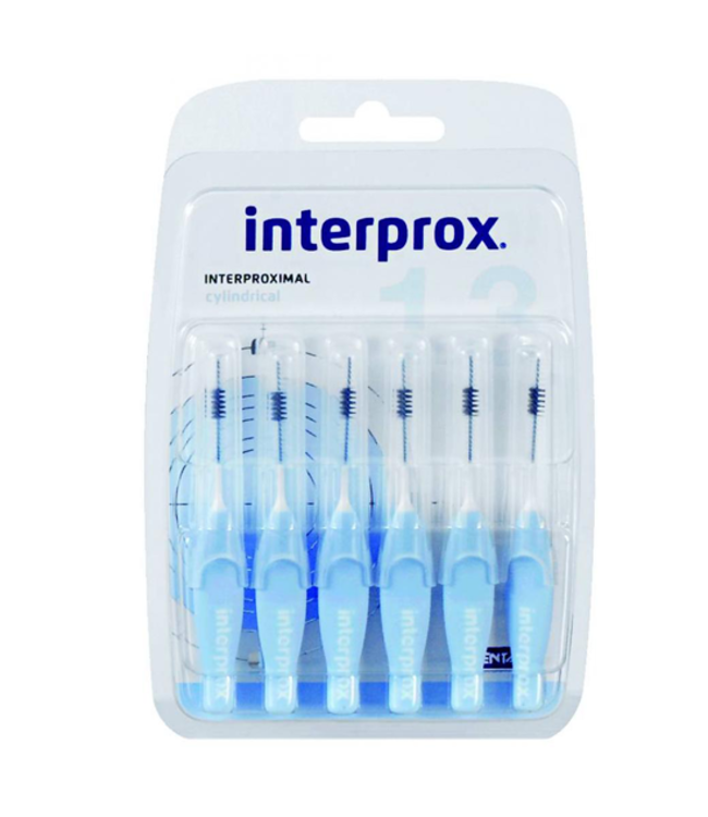 Interprox Interprox Premium Cylindrical 3.5mm lichtblauw - 6 ragers