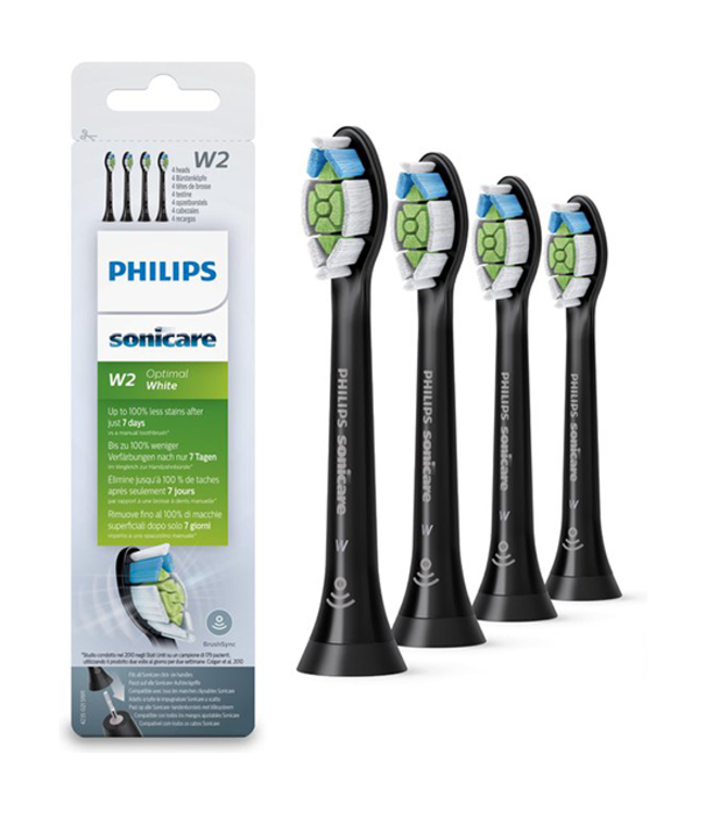 Philips Sonicare Opzetborstels Optimal White HX6064/11 - Black Edition