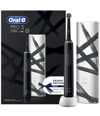 Oral-B Oral-B PRO 3 3500 Black Stripe Design Edition + Reisetui