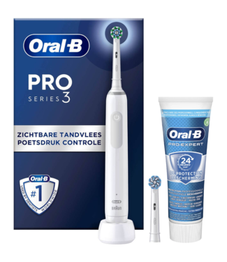 Oral-B Oral-B PRO 3 3800 White Pro-Expert Edition + Tandpasta