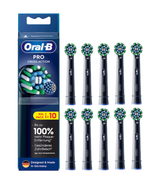 Oral-B Oral-B PRO Cross Action Black opzetborstels - 10 stuks
