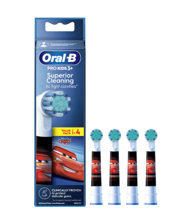 Oral-B PRO Kids 3+ Cars opzetborstels - 4 stuks